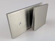 glass to wall 180 degree bracket in brusked nickel